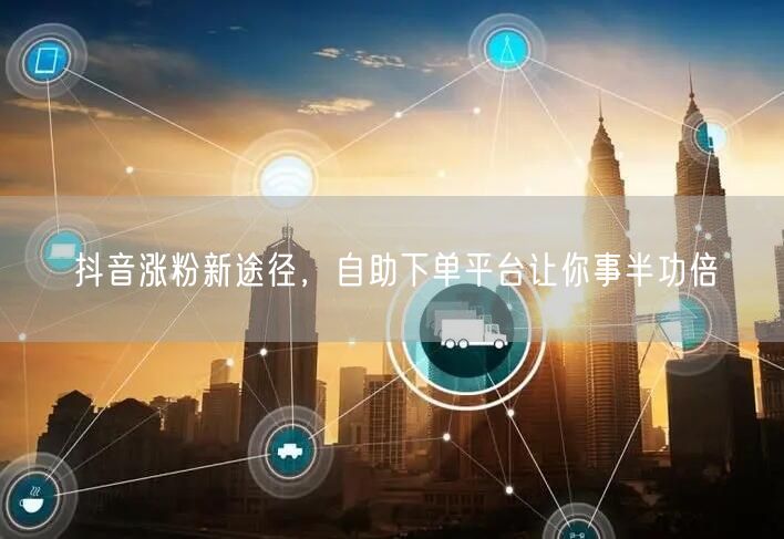 抖音涨粉新途径，自助下单平台让你事半功倍