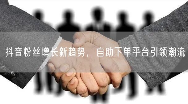 抖音粉丝增长新趋势，自助下单平台引领潮流