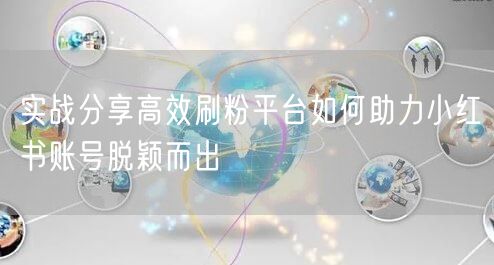 实战分享高效刷粉平台如何助力小红书账号脱颖而出