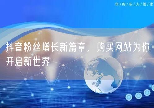 抖音粉丝增长新篇章，购买网站为你开启新世界