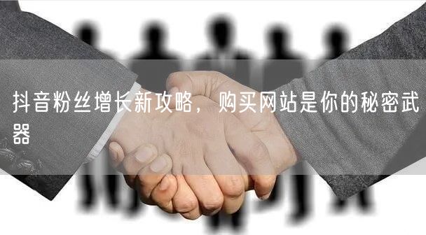 抖音粉丝增长新攻略，购买网站是你的秘密武器